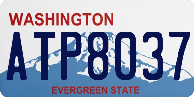 WA license plate ATP8037