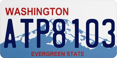 WA license plate ATP8103