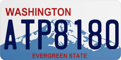 WA license plate ATP8180