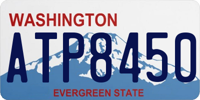 WA license plate ATP8450