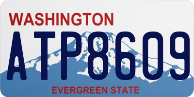 WA license plate ATP8609