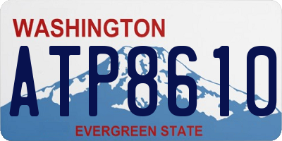 WA license plate ATP8610