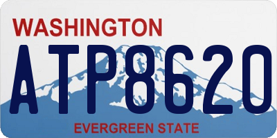 WA license plate ATP8620