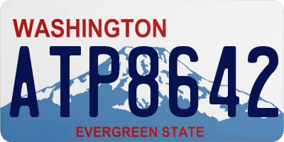 WA license plate ATP8642