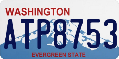 WA license plate ATP8753