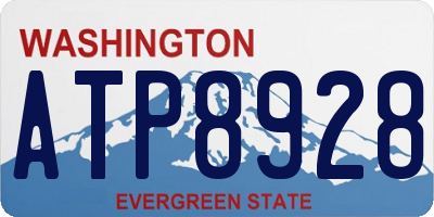 WA license plate ATP8928