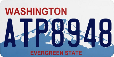 WA license plate ATP8948