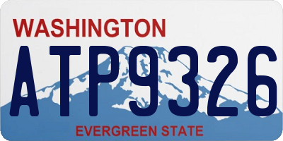 WA license plate ATP9326