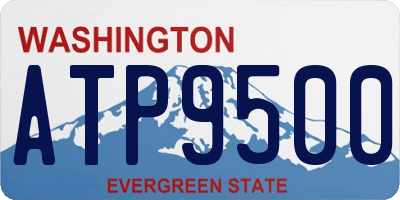 WA license plate ATP9500
