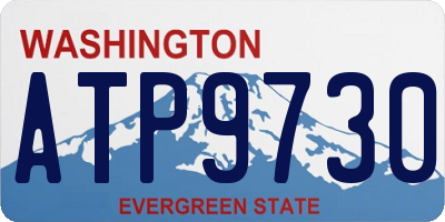 WA license plate ATP9730