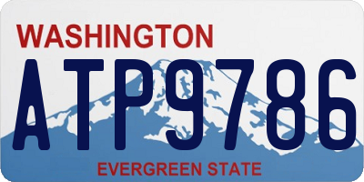 WA license plate ATP9786