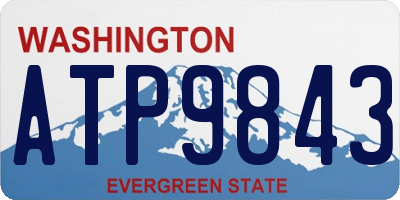 WA license plate ATP9843