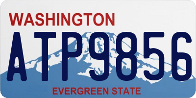 WA license plate ATP9856