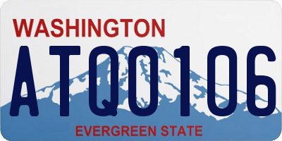 WA license plate ATQ0106