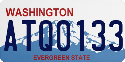 WA license plate ATQ0133