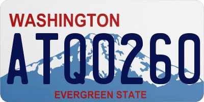 WA license plate ATQ0260
