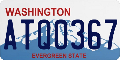 WA license plate ATQ0367