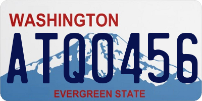 WA license plate ATQ0456