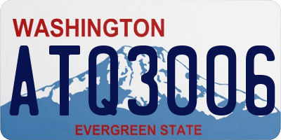 WA license plate ATQ3006
