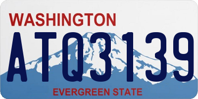 WA license plate ATQ3139