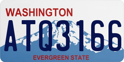 WA license plate ATQ3166