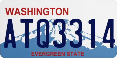 WA license plate ATQ3314