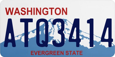 WA license plate ATQ3414