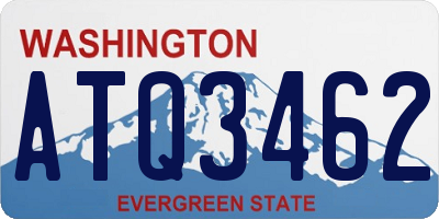 WA license plate ATQ3462