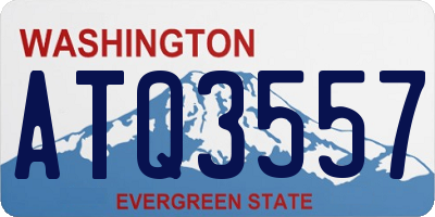 WA license plate ATQ3557