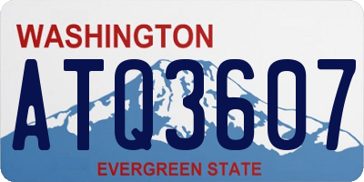 WA license plate ATQ3607