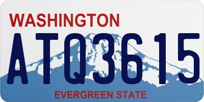 WA license plate ATQ3615