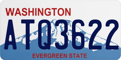 WA license plate ATQ3622