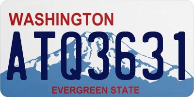 WA license plate ATQ3631