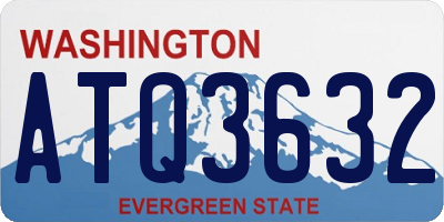 WA license plate ATQ3632