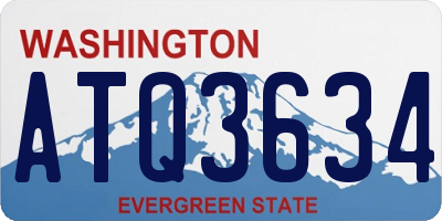 WA license plate ATQ3634