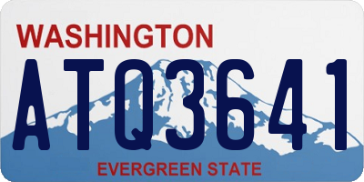 WA license plate ATQ3641