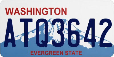 WA license plate ATQ3642