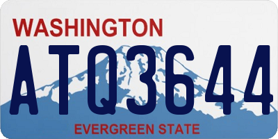 WA license plate ATQ3644