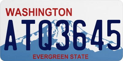 WA license plate ATQ3645