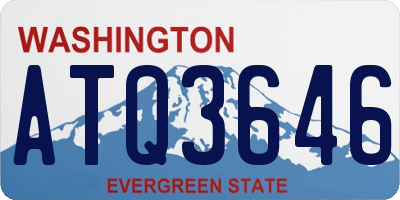 WA license plate ATQ3646