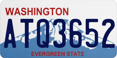WA license plate ATQ3652