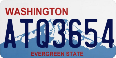 WA license plate ATQ3654