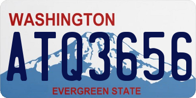 WA license plate ATQ3656
