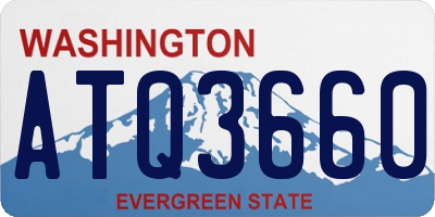 WA license plate ATQ3660