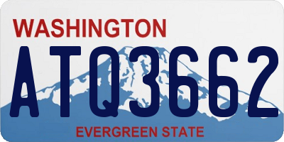 WA license plate ATQ3662