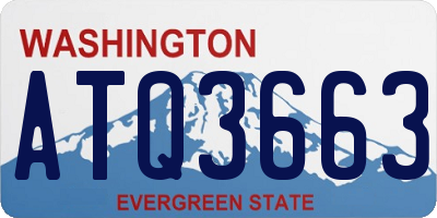 WA license plate ATQ3663