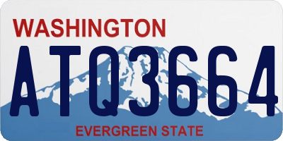 WA license plate ATQ3664