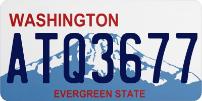 WA license plate ATQ3677