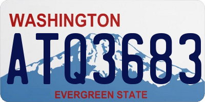 WA license plate ATQ3683