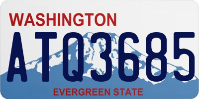 WA license plate ATQ3685